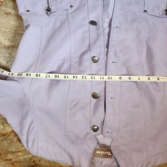 Tanjay EUC faux suede light purple jacket blazer - Picture 10 of 10